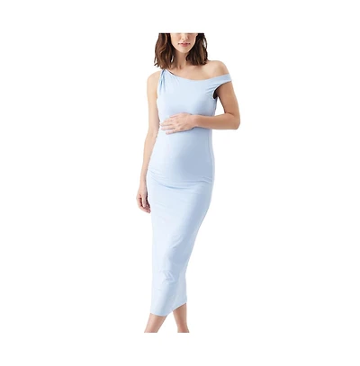 Ripe Maternity Luxe Knit Off Shoulder Dress