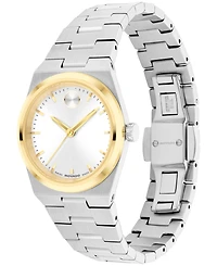 Movado Women's Bold Quest Swiss Quartz Two Tone Stainless Steel Watch, 28mm