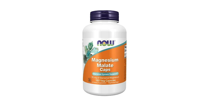 Now Foods Magnesium Malate ,180 Veg Caps