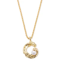 Classicharms Nicole Molten C Hoop Pendant Necklace