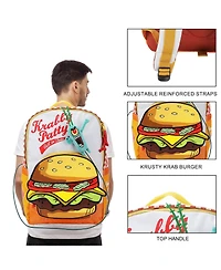 Spongebob Squarepants Krabby Patty Meal Adult 17.5" Backpack