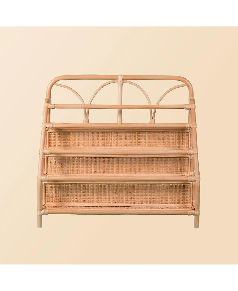 Momiji - Handcrafted Rattan Elena Montessori Kids Bookshelf - Wicker