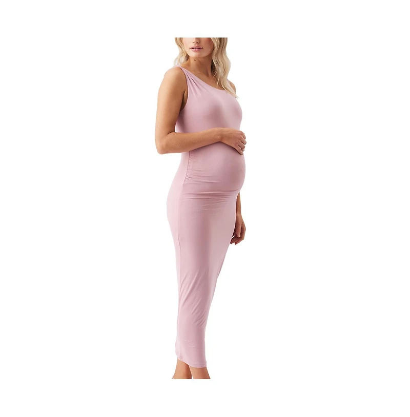 Ripe Maternity Luxe Knit Off Shoulder Dress