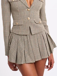 Miss Circle Women Oaklyn Plaid Pleated Mini Skort