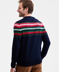 Club Room Men's Fair Isle Crewneck Sweater, Macy's Exclusive