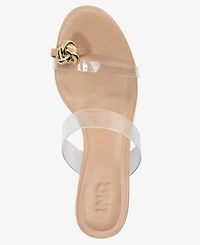 I.n.c. International Concepts Women's Brisa Embellished Vinyl Dress Sandals, Exclusively at Macy's