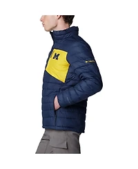 Columbia Men's Navy Michigan Wolverines Double Blitz Omni-Heat Infinity Insulated Full-Zip Jacket