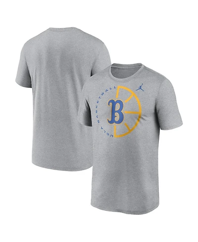 Jordan Men's Heather Gray Ucla Bruins Legend Basketball Icon Performance T-Shirt
