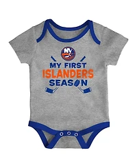Outerstuff Baby Boys and Girls 3-Piece New York Islanders Legend Bodysuit Set