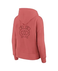 Fanatics Women's Red Chicago Blackhawks Elements Future Ground Subtle Tonal Pullover Hoodie