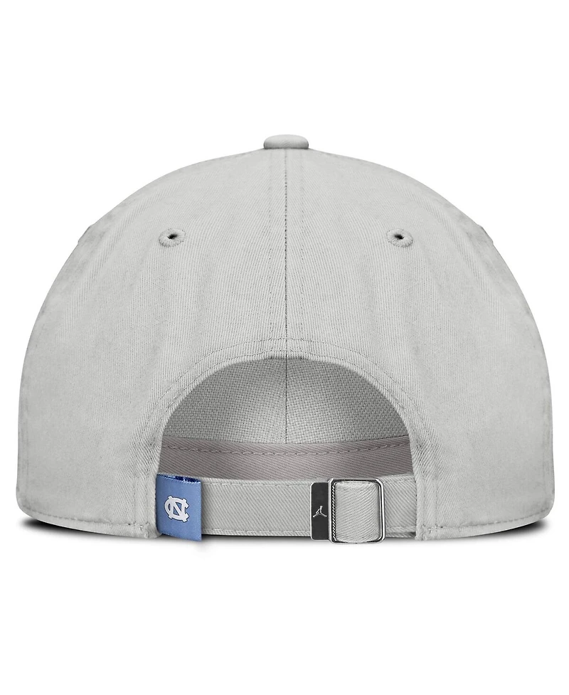 Jordan Men's Gray North Carolina Tar Heels 2025 On-Field Gameday Club Adjustable Hat