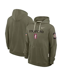 Nike Men's Olive Stanford Cardinal 2025 Military Appreciation Performance Pullover Hoodie