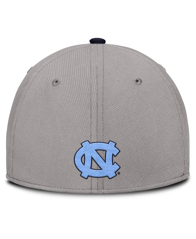 Jordan Men's Gray North Carolina Tar Heels Rise Prep Performance Flex Hat