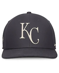 Nike Men's Anthracite Kansas City Royals Statement Pro Snapback Hat