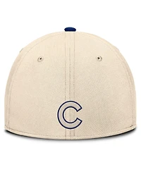 Nike Men's Natural/Royal Chicago Cubs Statement Rise Performance Flex Hat