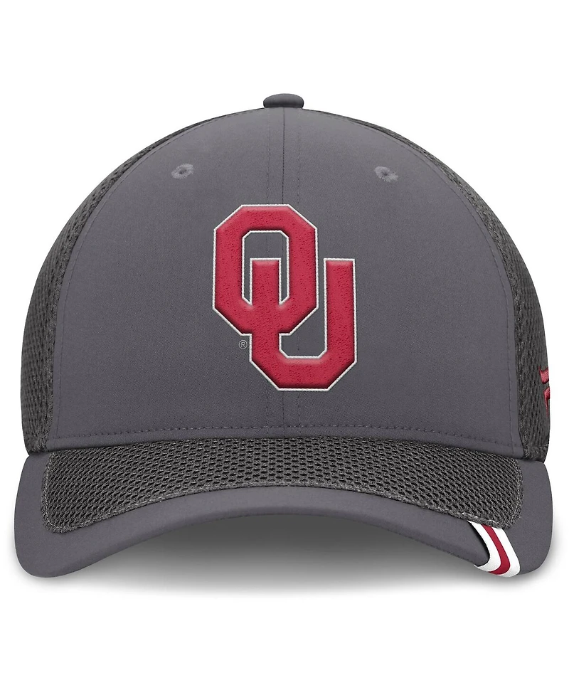Fanatics Men's Gray Oklahoma Sooners Clincher Flex Hat