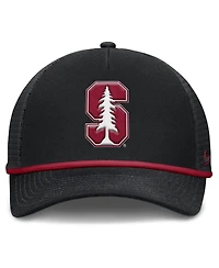 Nike Men's Black Stanford Cardinal Rise Primetime Trucker Adjustable Hat