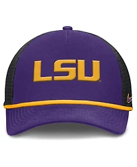 Nike Men's Purple Lsu Tigers Rise Primetime Trucker Adjustable Hat