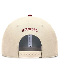 Nike Men's Natural Stanford Cardinal Rise Primetime Performance Trucker Adjustable Hat