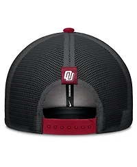 Nike Men's Crimson/Black Oklahoma Sooners Legacy Arch Rise Performance Trucker Adjustable Hat