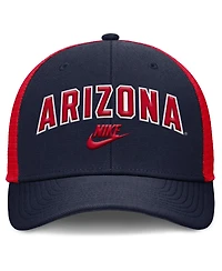 Nike Men's Navy/Red Arizona Wildcats Legacy Arch Rise Performance Trucker Adjustable Hat