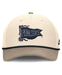 Nike Men's Natural Penn State Nittany Lions Rise Legacy Throwback Logo Adjustable Hat
