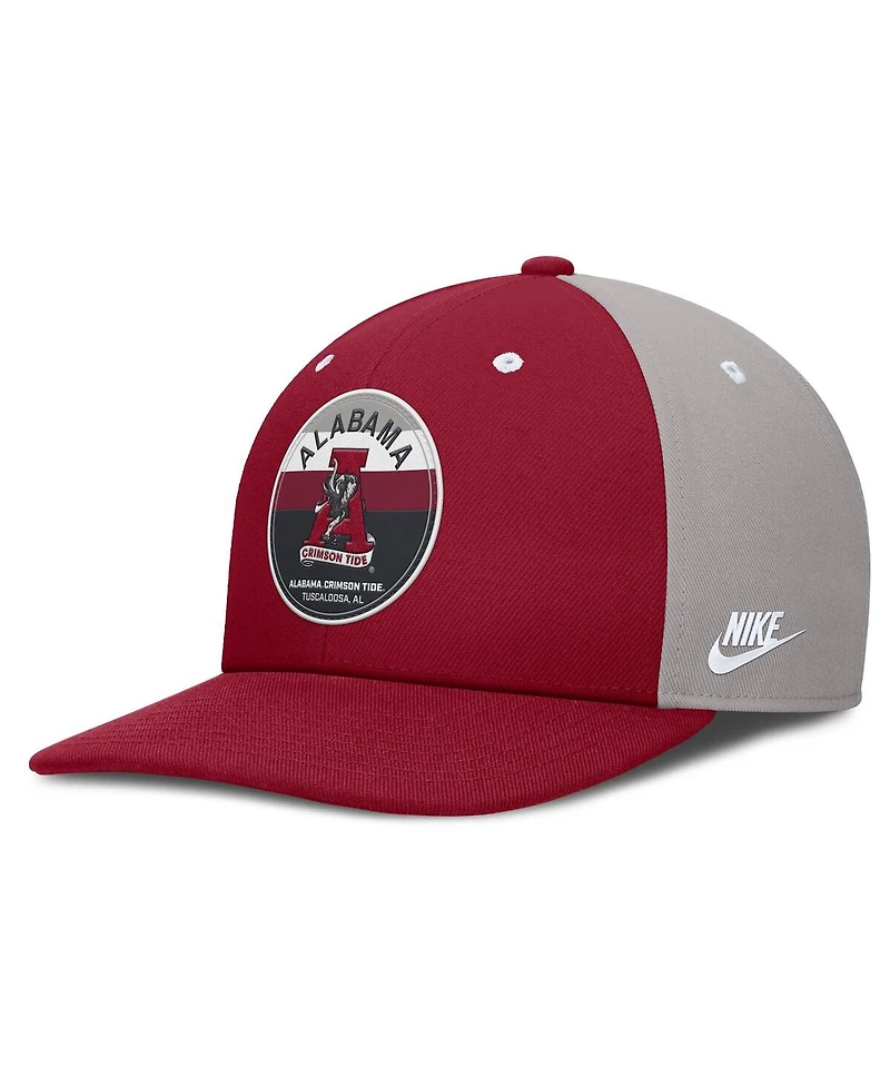 Nike Men's Crimson/Gray Alabama Crimson Tide Prep Pro Performance Snapback Hat