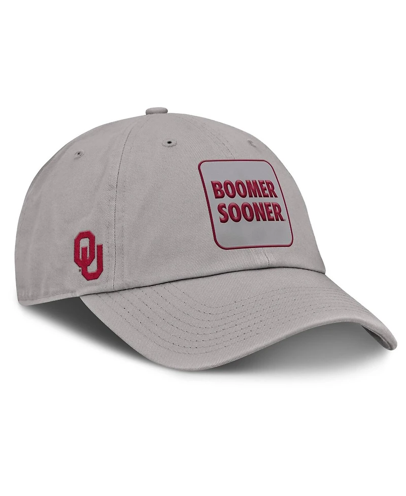 Jordan Men's Gray Oklahoma Sooners Local Club Adjustable Hat
