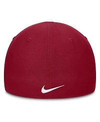 Nike Men's White/Crimson Alabama Crimson Tide 2025 Sideline Rise Local Performance Flex Hat