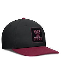 Nike Men's Black/Garnet Florida State Seminoles 2025 Sideline Campus Pro Local Snapback Hat