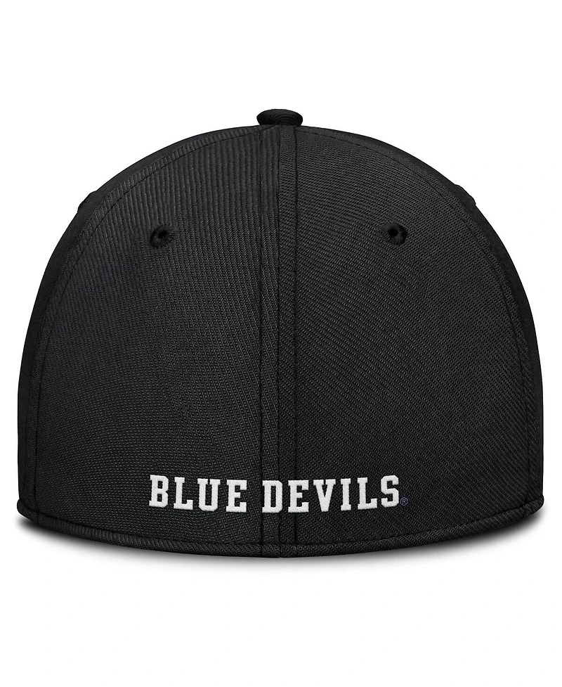 Nike Men's Black Duke Blue Devils 2025 On-Field Rise Performance Flex Hat