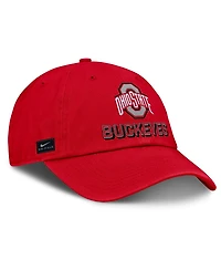 Nike Men's Scarlet Ohio State Buckeyes 2025 On-Field Club Adjustable Hat