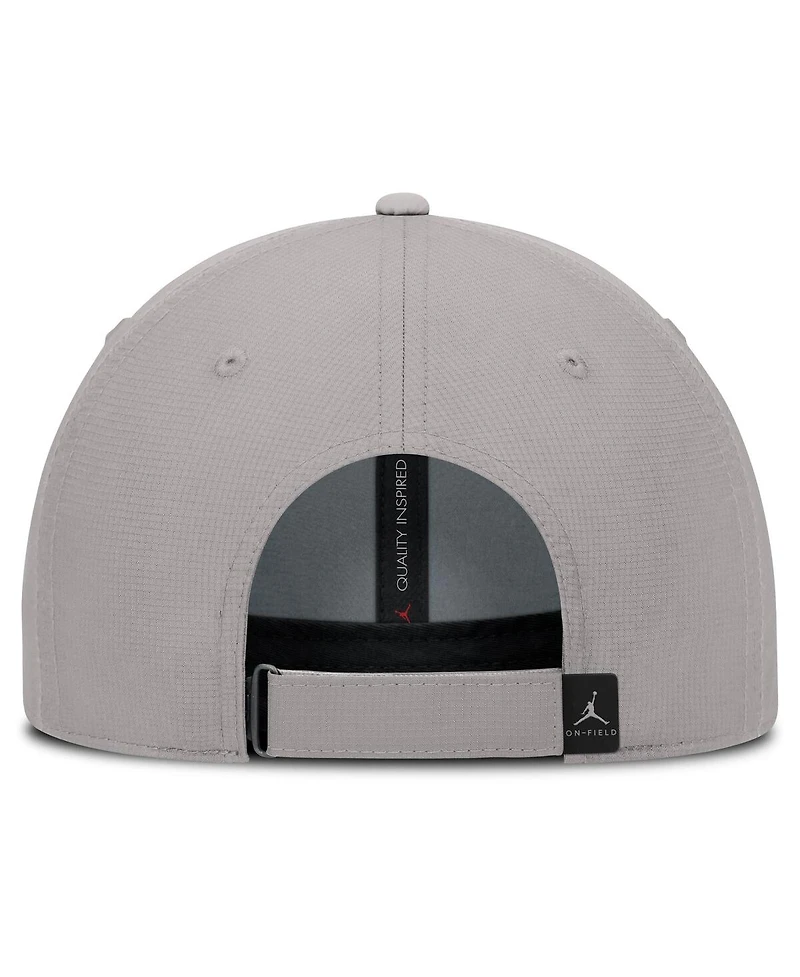 Jordan Men's Gray Oklahoma Sooners 2025 On-Field Gameday Club Adjustable Hat