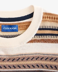 Club Room Men's Cameron Fair Isle Crewneck Sweater, Macy's Exclusive