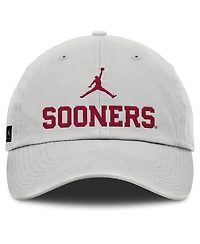 Jordan Men's Gray Oklahoma Sooners 2025 On-Field Gameday Club Adjustable Hat