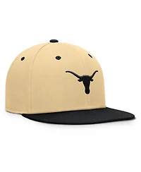 Fanatics Men's Gold/Black Texas Longhorns Balance Fitted Hat