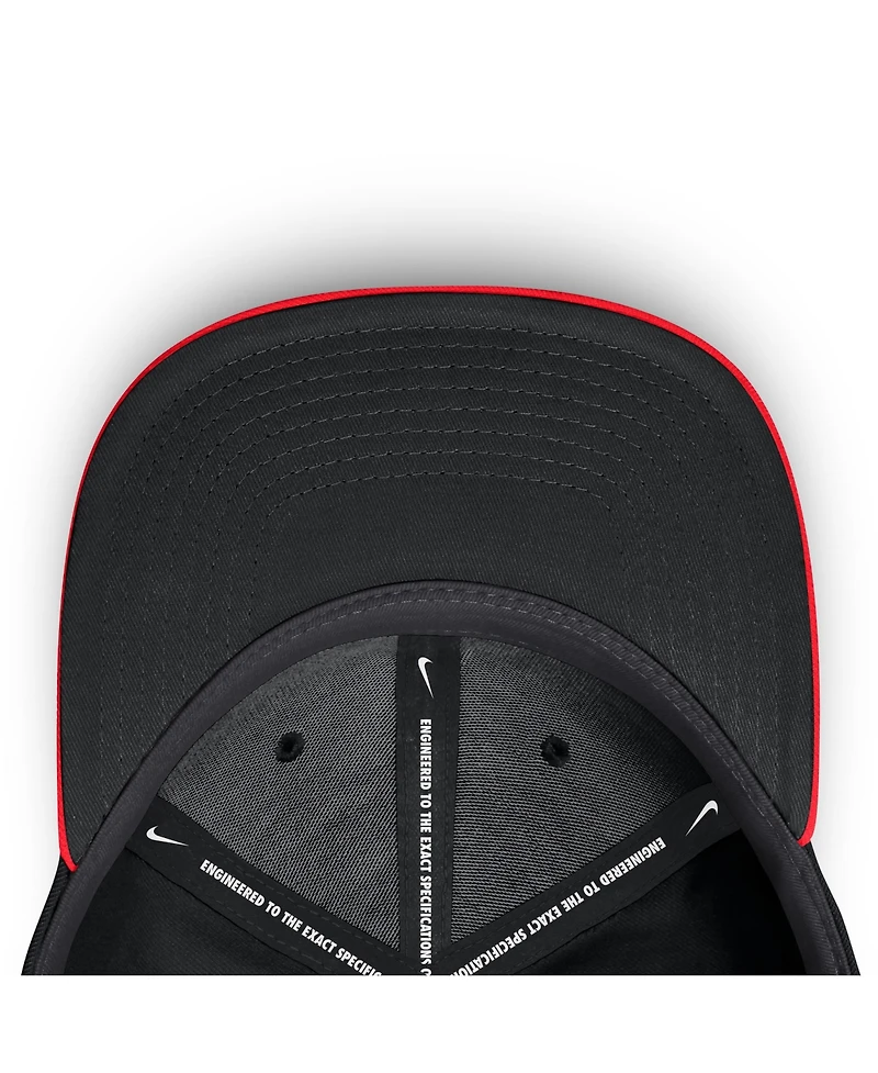 Nike Men's Crimson/Black San Francisco Giants Neon 90s Rise Swoosh Flex Hat