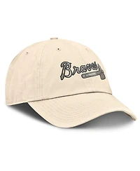 Nike Men's Natural Atlanta Braves Camo Pack Club Adjustable Hat