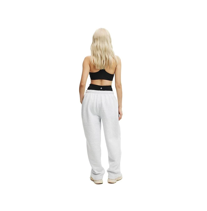 Cotton On Women's Active Plush Essential Barrel Sweatpant