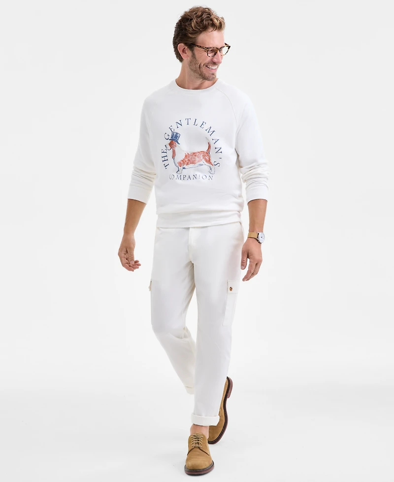 Club Room Men's Long-Sleeve Cotton Hound Dog Graphic Sweatshirt, Macy's Exclusive