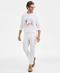 Club Room Men's Long-Sleeve Cotton Hound Dog Graphic Sweatshirt, Macy's Exclusive
