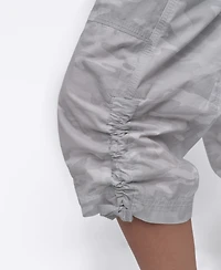 Dkny Women's Convertible Capri Cotton Poplin Cargo Pants