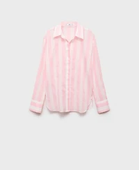 Mango Women's Striped Cotton Shirt