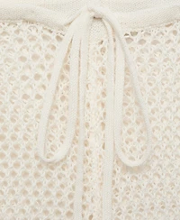 Mango Women's Crochet Flared Pants
