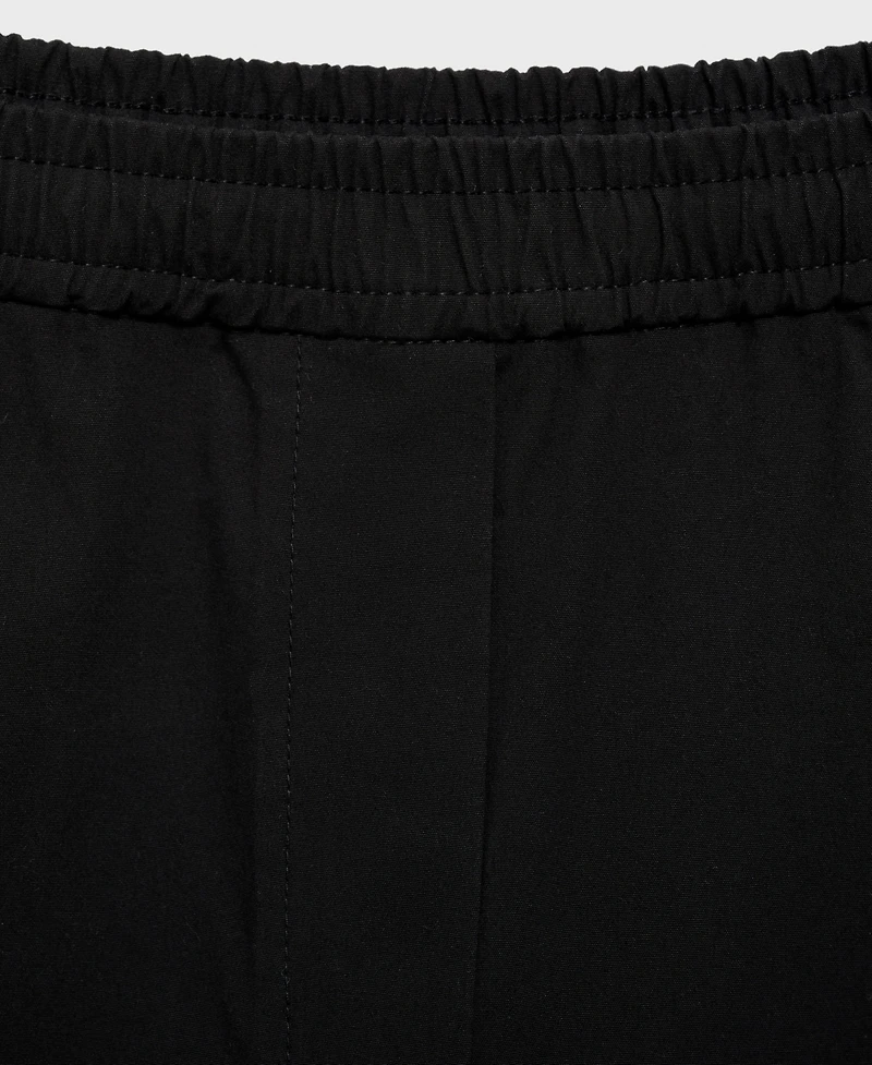 Mango Women's Paper Bag Cotton Pants