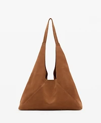 Mango Women's Suede Shoulder Bag
