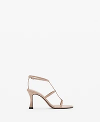 Mango Women's Heel Strips Sandals