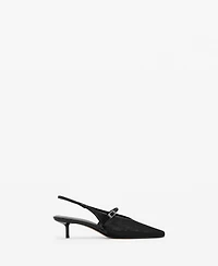 Mango Women's Heeled Mesh Shoes