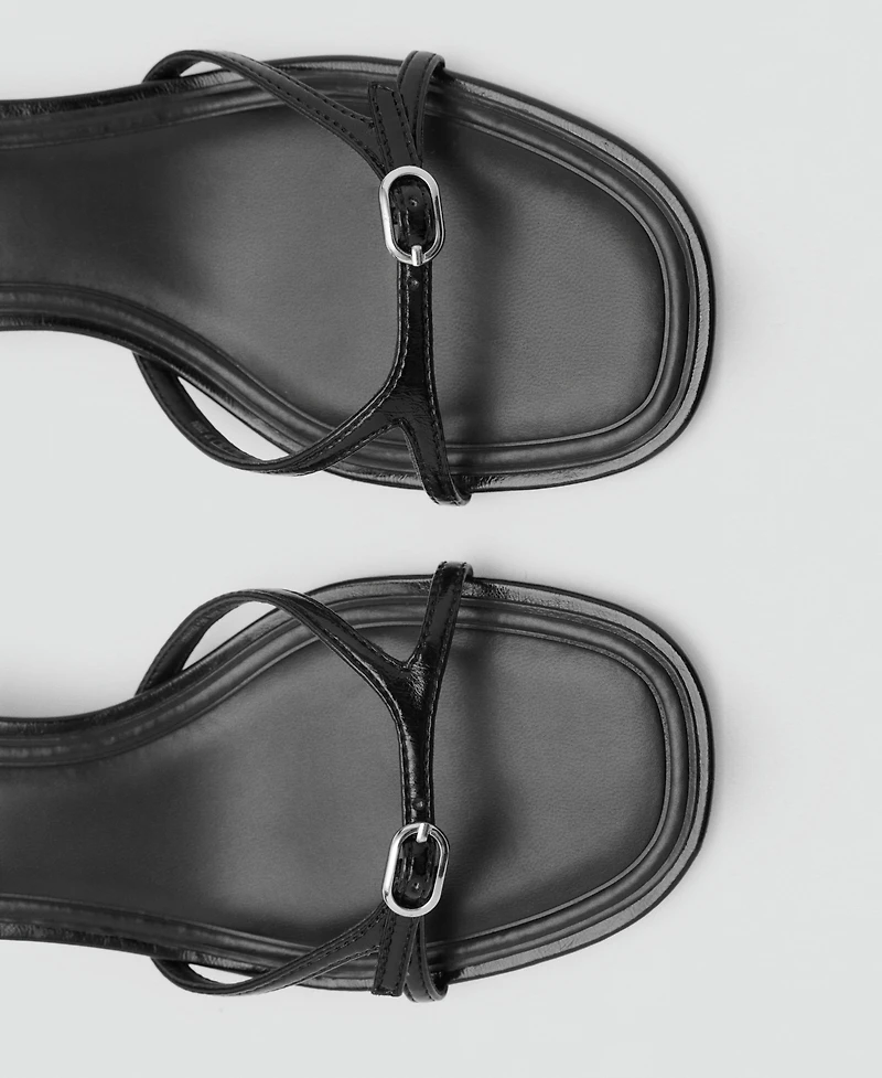Mango Women's Buckle Detail Heeled Sandals