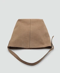 Mango Women's suede Bucket Bag